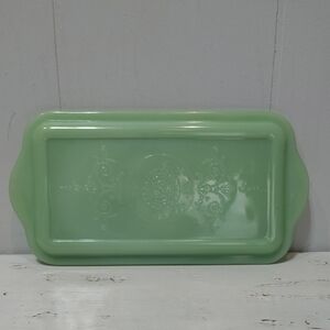 Philbe Fire-King Jadeite Refrigerator Dish Lid Rectangular Tray‎ 10”